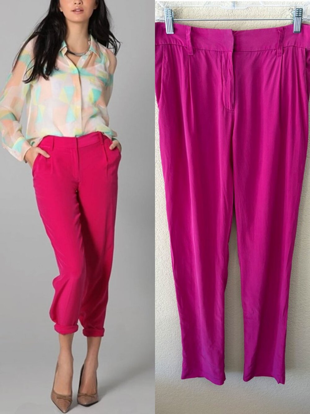 Diane Von Furstenberg Naples Silk Pants 4